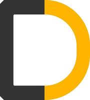 Capital D Icon vector