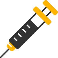 Injection Glyph Two Color Icon vector