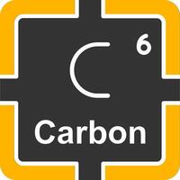 Carbon Glyph Two Color Icon vector