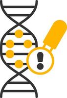Genetics Problem Glyph Two Color Icon vector