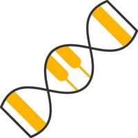 Genetics Glyph Two Color Icon vector