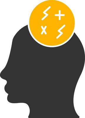 Anxiety Glyph Two Color Icon