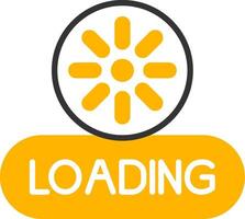 Loading Glyph Two Color Icon vector