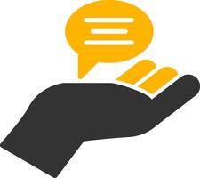 Advice Glyph Two Color Icon vector