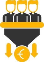 Sales PipeGlyph Two Color Glyph Two Color Icon vector