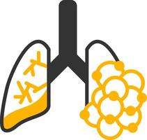 Bronchiectasis Glyph Two Color Icon vector
