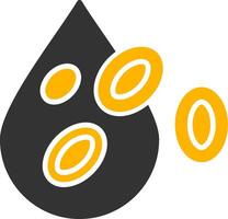 Platelet Glyph Two Color Icon vector