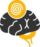 Hypnosis Glyph Two Color Icon vector