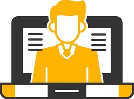 OnGlyph Two Color Class Glyph Two Color Icon vector