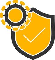 Immune System Glyph Two Color Icon vector
