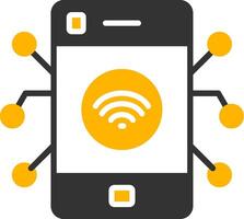 Iot Glyph Two Color Icon vector