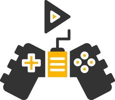 Gaming Glyph Two Color Icon vector