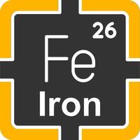 Iron Glyph Two Color Icon vector