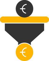 Sales PipeGlyph Two Color Glyph Two Color Icon vector