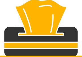 Napkin Glyph Two Color Icon vector