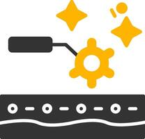 Lifting Glyph Two Color Icon vector