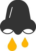 Congestion Glyph Two Color Icon vector
