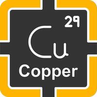 Copper Glyph Two Color Icon vector
