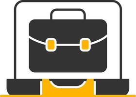 OnGlyph Two Color Portfolio Glyph Two Color Icon vector