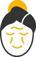 Wrinkle Glyph Two Color Icon vector