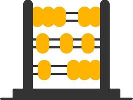 Abacus Glyph Two Color Icon vector