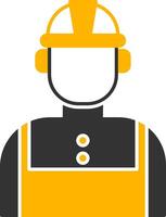 Technician Glyph Two Color Icon vector