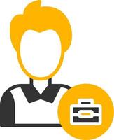 Employment Glyph Two Color Icon vector