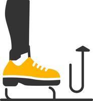 Stomp Glyph Two Color Icon vector