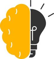 Brainstroming Glyph Two Color Icon vector