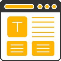 Refresh Glyph Two Color Icon vector