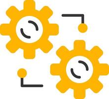 Integration Glyph Two Color Icon vector