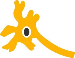 Neuron Glyph Two Color Icon vector