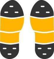 Claque Tap Glyph Two Color Icon vector