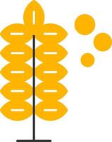 Pollen Allergy Glyph Two Color Icon vector