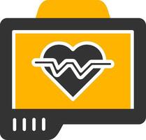 Pulse Oximeter Glyph Two Color Icon vector