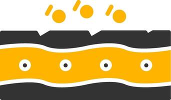 Pores Glyph Two Color Icon vector
