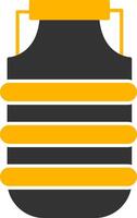 Water Carrier Glyph Two Color Icon vector