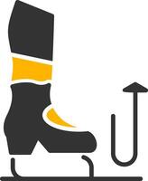 Stomp Glyph Two Color Icon vector