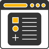Components Glyph Two Color Icon vector