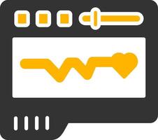 Pacemaker Glyph Two Color Icon vector