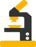 Microscope Glyph Two Color Icon vector
