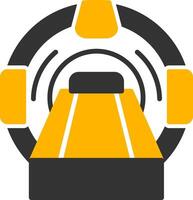 Mri Glyph Two Color Icon vector