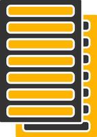 Daily Ledger Glyph Two Color Icon vector