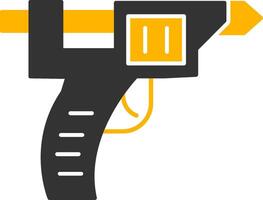 Glue Gun Glyph Two Color Icon vector