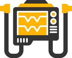 Defribillator Glyph Two Color Icon vector