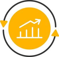 Performance Glyph Two Color Icon vector