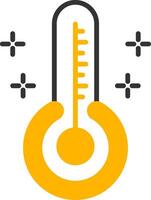 Thermometer Glyph Two Color Icon vector