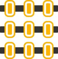 Buoys Glyph Two Color Icon vector