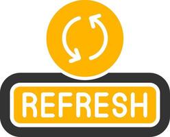 Refresh Glyph Two Color Icon vector