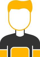 User Glyph Two Color Icon vector
